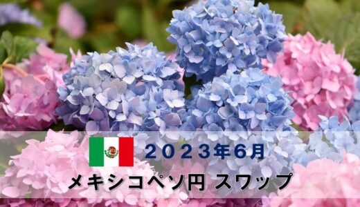【2023年6月分】メキシコペソ円月間スワップポイントをFX10口座で比較