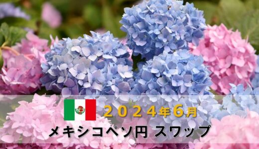 【2024年6月分】メキシコペソ円月間スワップポイントをFX10口座で比較